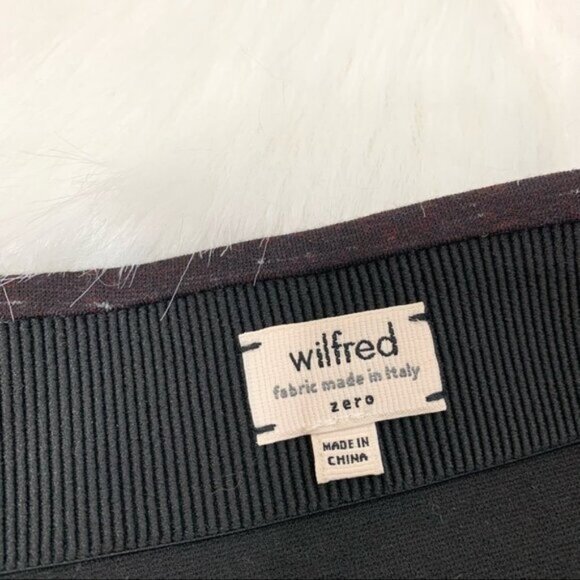 WILFRED Aritzia Campagne Pencil Skirt Heathered High Rise Waist zipper Size 0 - Picture 12 of 15